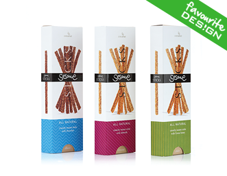 Cretamel Sesame Sticks Series Packaging Design